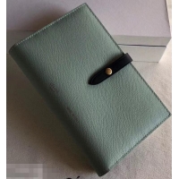 Low Price Celine Bicolour Large Strap Multifunction Wallet 952101 Pale Green/Navy Blue