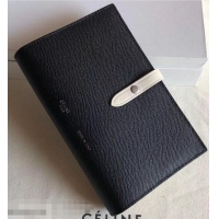 Low Cost Celine Bicolour Large Strap Multifunction Wallet 952101 Black/White