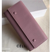 Low Price Celine Epi Large Flap Multifunction Wallet 952139 Light Pink