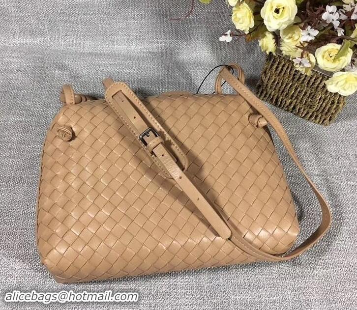 Unique Style Bottega Veneta Intrecciato Nappa Leather Nodini Cross-body Bag 612011 Apricot 2019