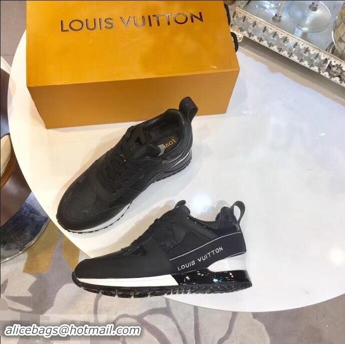 Grade Quality Louis Vuitton Run Away Sneakers LV92234 Lace Black