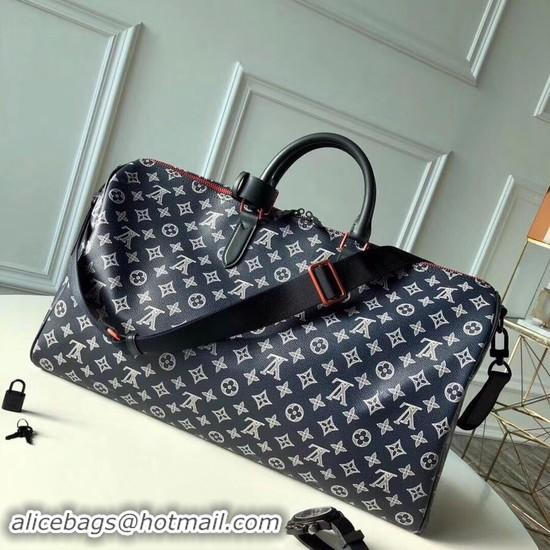Top Quality Louis Vuitton Monogram Ink Coated Canvas KEEPALL BANDOULIERE 50 M43684