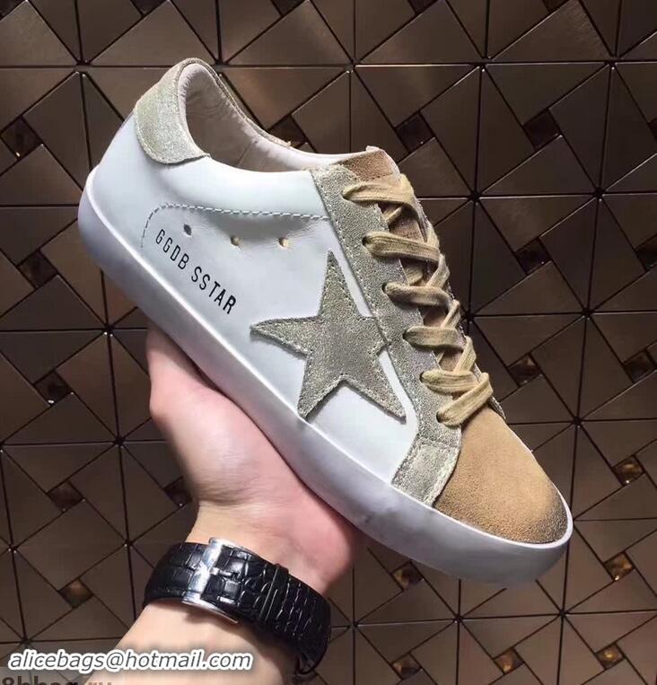 New Design Golden Goose Deluxe Brand Superstar Sneakers GD8402 White/Beige/Silver 2018