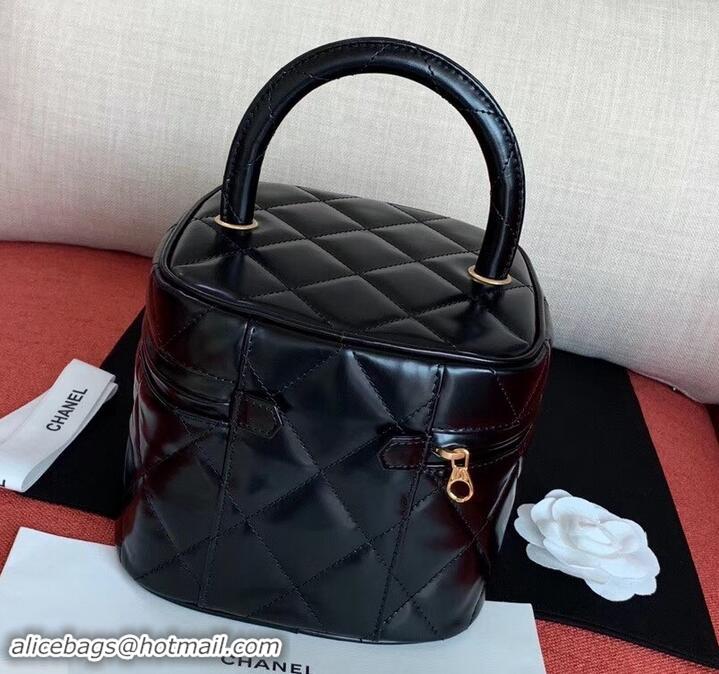 Promotion Chanel Vintage Vanity Case Bag AP03621 Pearl Black 2019