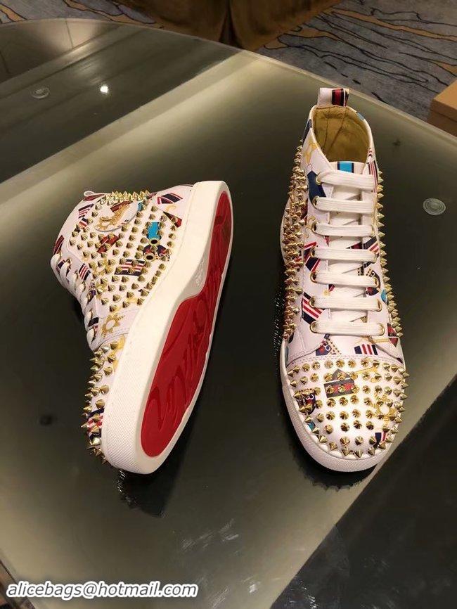 Top Quality CHRISTIAN LOUBOUTIN Lou Spikes Orlato studded sneakers CL1015