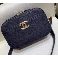 Super Chanel Grained Calfskin Waist Bag AS0311 Black 2019