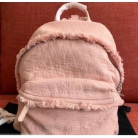 Unique Discount Chanel Mixed Fibers Backpack Bag AS0313 Pink 2019