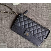 Expensive Chanel Classic Pouch Clutch Bag with Handle AP0364 Black 2019