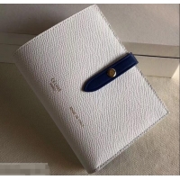 Custom Celine Bicolour Medium Strap Multifunction Wallet 608012 White/Blue