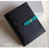Best Price Celine Bicolour Medium Strap Multifunction Wallet 608012 Black/Green