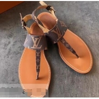 Low Price Louis Vuitton Formentera Flat Thong Sandals LV92342 Brown Summer 2019