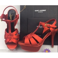 Fashion Show Collection Saint Laurent Tribute Sandals Y96427 Satin Red