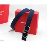 Grade Quality Ferragamo Women Adjustable and Reversible Belt in calfskin 602322