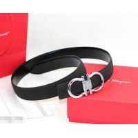 Durable Ferragamo 3cm width Women Adjustable and Reversible Belt in calfskin 602333