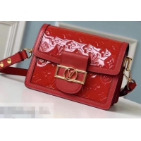 Popular Style Louis Vuitton Monogram Vernis Patent Leather Mini Dauphine Bag M538044 Red 2019