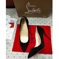 Feminine Christian Louboutin So Kate Patent Red Sole Suede Pumps CL9220 Black