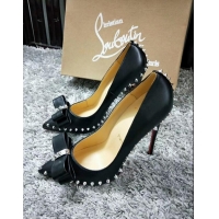 Lowest Cost Christian Louboutin Women's Lucifer Spikes Bow Pumps CL9845 Black