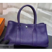 Good Quality Hermes Mini Garden Party Bag in original togo leather 630113 Purple