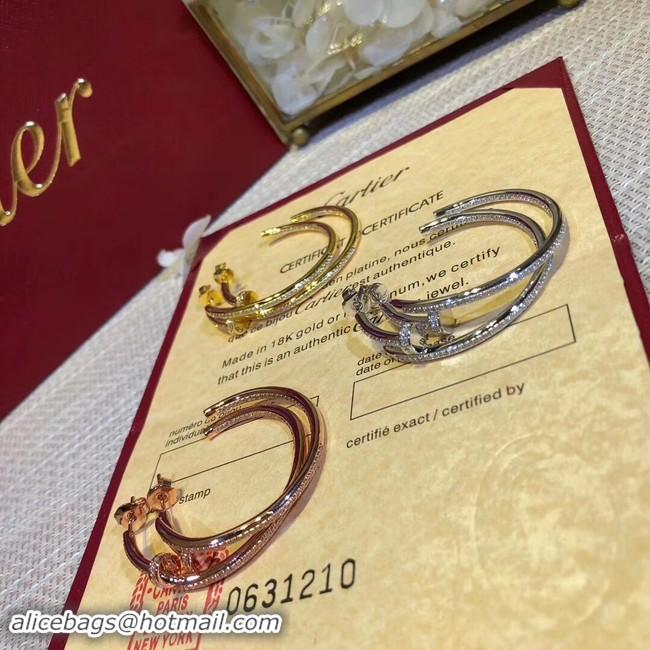 Imitation Cheap Cartier Earrings CE2313 Silver