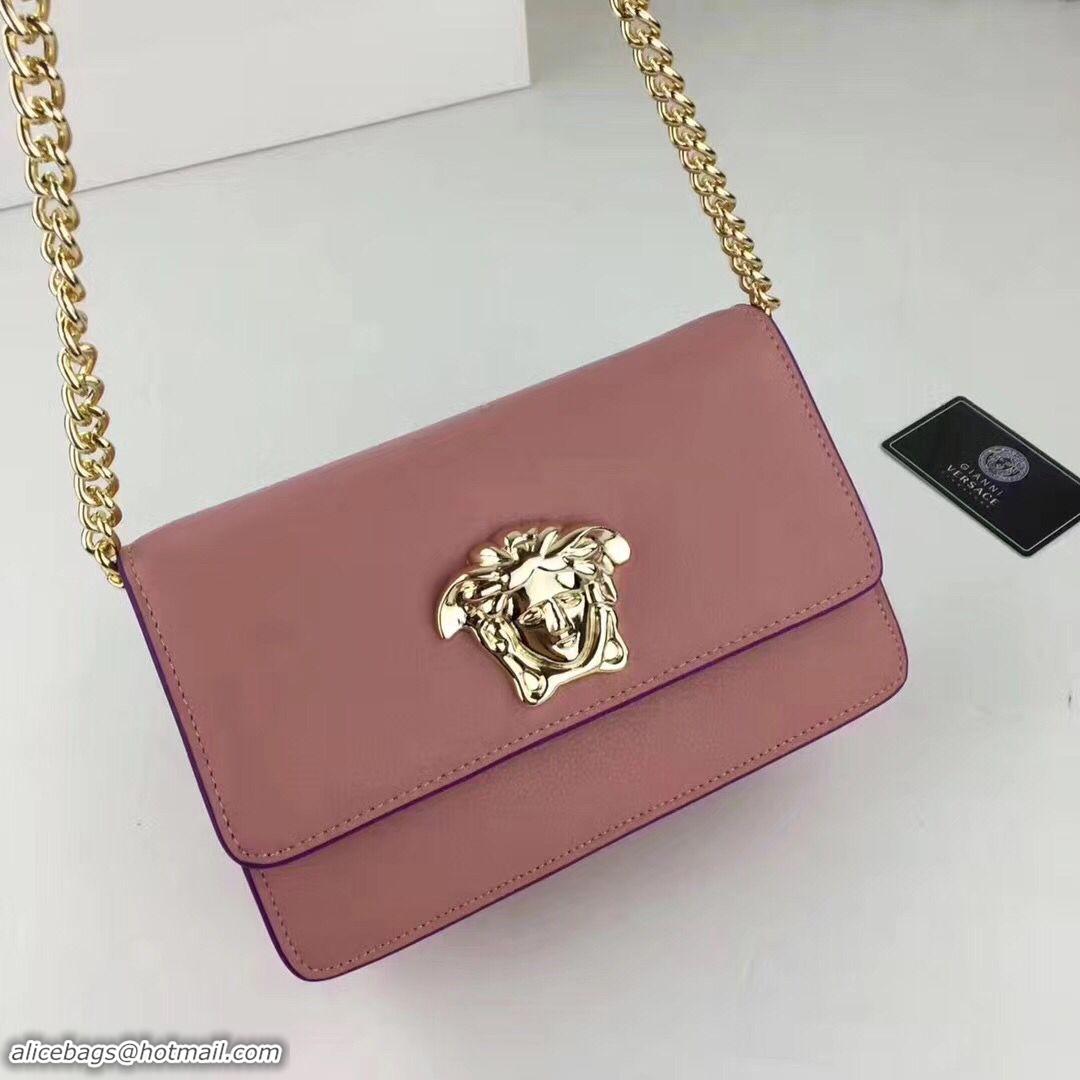 Inexpensive Versace 2017 Calfskin Leather Shoulder Bag 7203 Pink