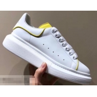 Best Product Alexander McQueen Oversized Sneakers A716011 White/Yellow 2019