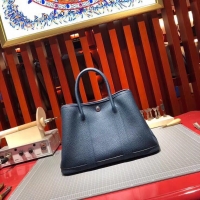 High Quality Hermes Garden Party 36cm 30cm Tote Bag Original Leather A129L Dark Blue