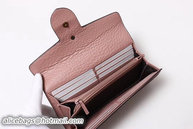 Best Quality Gucci Calf leather Wallet 414985 dark pink