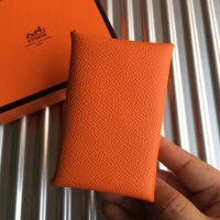 Purchase Hermes Bastia Epsom card case H0369 orange