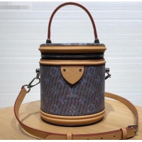 Luxury Cheap Louis Vuitton Monogram LV Pop Print Cannes Beauty Case Bucket Bag M55457 Blue 2019