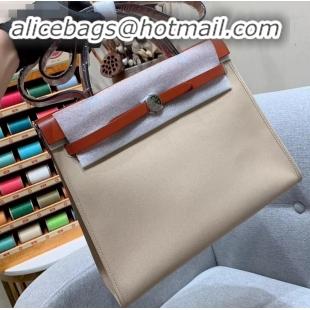 Sophisticated Hermes Herbag Zip 31 Bag in Original Quality Creamy H091410