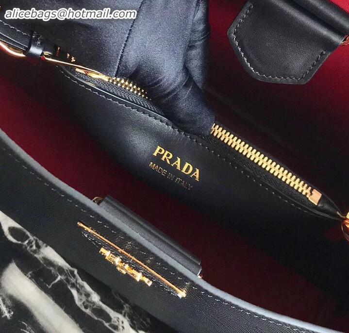 Most Popular Prada Saffiano Leather Matinée Small Handbag 1BA251 Black 2019