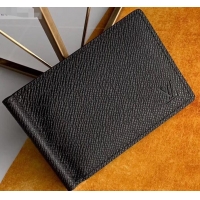 New Style Louis Vuitton Pince Wallet Taiga Leather M62978 Black M633222