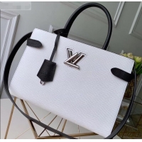 Good Product Louis Vuitton Epi Leather Twist Tote Bag M53396 White