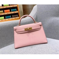 Trendy Design Hermes Mini Kelly II Bag in Original Chevre Leather H091413 Pink