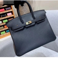 Luxury Hermes Birkin 25cm Bag in Original Epsom Leather H091416 Black