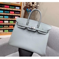 Discount Hermes Birkin 25cm Bag in Original Epsom Leather H091416 Glacier Gray