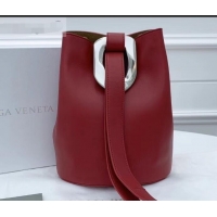 Hot Sale Bottega Veneta Drop Petite Bucket Bag BV90802 Red 2019