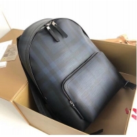 Well Crafted Burberry Large Backpack canvas BU41002 blue