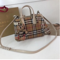 Reproduction BURBERRY Baby Banner checked cross-body bag 10443 white