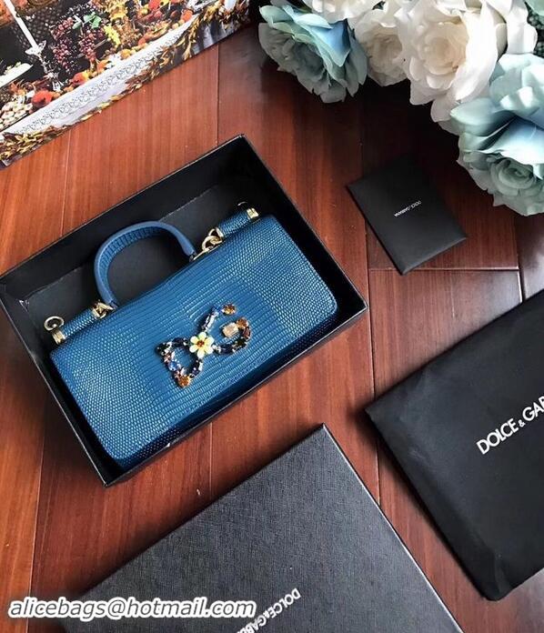 Good Looking Dolce & Gabbana Calfskin Tote Bags 1126 Blue
