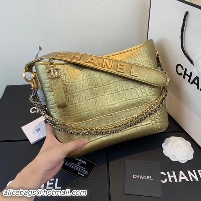 Sophisticated Chanel gabrielle hobo bag A93824 gold