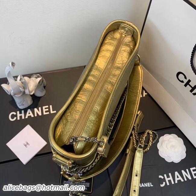 Sophisticated Chanel gabrielle hobo bag A93824 gold