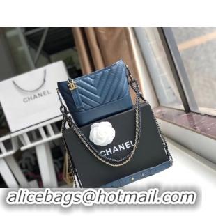 Top Quality Chanel gabrielle small hobo bag A91810 blue