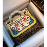 Unique Grade Dolce & Gabbana SICILY Bag Calfskin Leather 4136-6