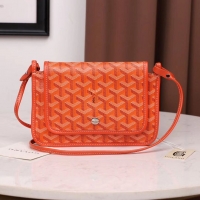 New Fashion Goyard Plumet Wallet Clutch Bag With Leather Strap 2166 Orange