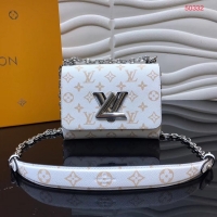 Perfect Louis Vuitton Original Leather TWIST M50332 White