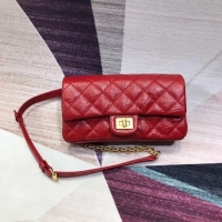 Luxury Chanel waist bag Aged Calfskin & Gold-Tone Metal A57991 red
