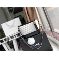 Classic Chanel gabrielle small hobo bag A91810 black&white