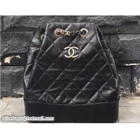 Traditional Discount Chanel Gabrielle Backpack Bag A94485 Black