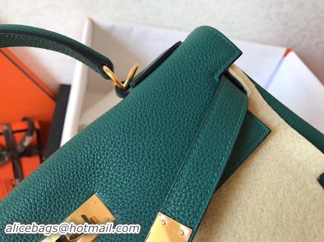 Classic Hot Hermes original Togo leather kelly bag KL32 green